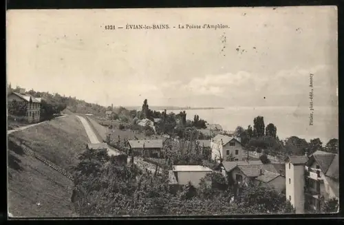 AK Évian-les-Bains, La Pointe d`Amphion