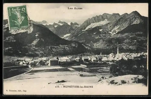 AK Monétier-les-Bains, Les Alpes