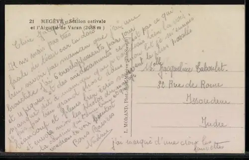 AK Megève, Station estivale et l`Aiguille de Varan