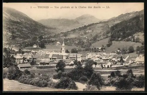 AK Thones, Vue générale et la Chaine des Aravis