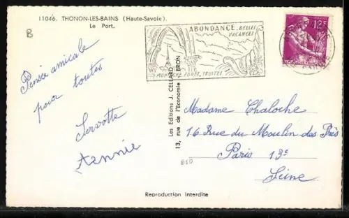 AK Thonon-les-Bains, Le Port