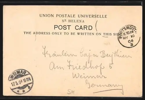 AK Jamestown, Napoleon`s House Longwood, Napoleon`s Tomb, Jamestown from the sea, Jacobs Ladder