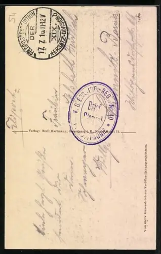 AK Parux, Kircheninneres nach der Zerstörung, deutsche Soldaten