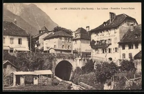 AK Saint-Gingolph, Lac Lèman-Frontière Franco-Suisse