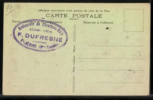 AK Saint-Jeoire-en-Faucigny, Pointe du Môle et Chalet-Pension de l`Écutieux