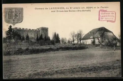 AK Chateau de Larringes, Ferme sur Evian-les-Bains