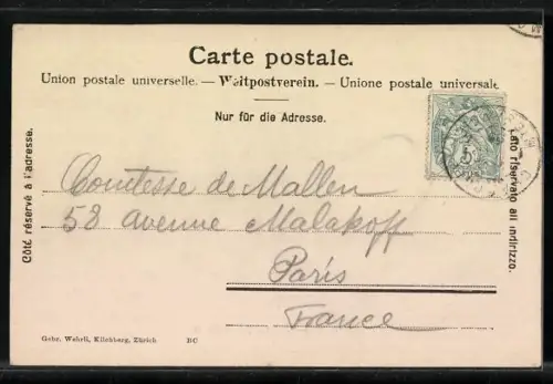 AK Pierre Pointure, Montblanc, Gletscher