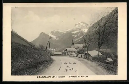 AK Bellevaux, L`entrée du village