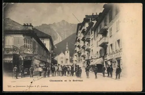 AK Chamonix, Teilansicht et le Brevent