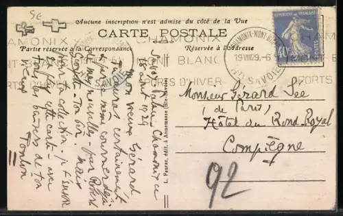 AK Chamonix-Mont-Blanc, Rue Nationale