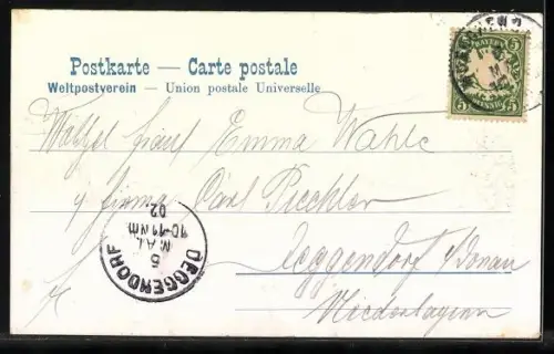 AK München, Rondell am Karlsplatz mit Strassenbahn