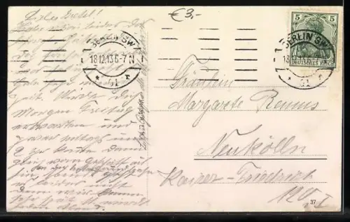 AK Berlin, Unter den Linden mit Schloss, Oper und Strassenbahn