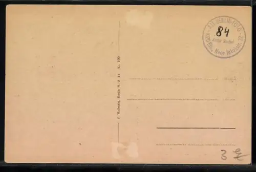 AK Berlin, Jannowitz-Brücke mit Strassenbahn aus der Vogelschau