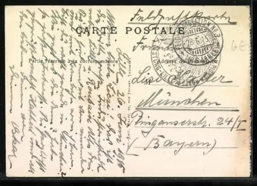 AK Tourcoing, La Gare, Strassenbahn