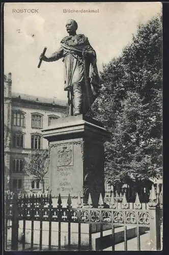 AK Rostock, Blücherdenkmal