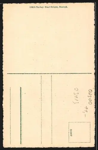 AK Rostock, Strassenansicht des Steintors