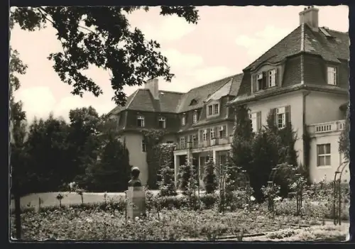 AK Neu Fahrland, Heinrich-Heine-Sanatorium, Rosengarten