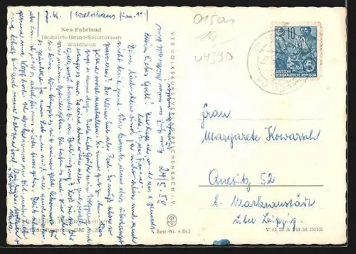 AK Neu Fahrland, Heinrich-Heine-Sanatorium, Waldhaus