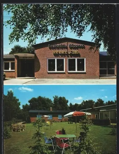 AK Breloh /Soltau, Hotel und Gaststätte Höppner, Aussenperspektive und Garten