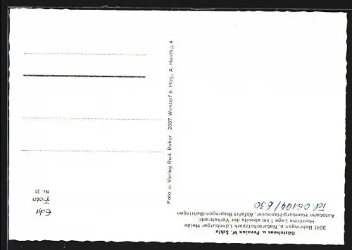 AK Behringen /Lüneburger Heide, Gästehaus u. Pension W. Schlu, Aussenansicht