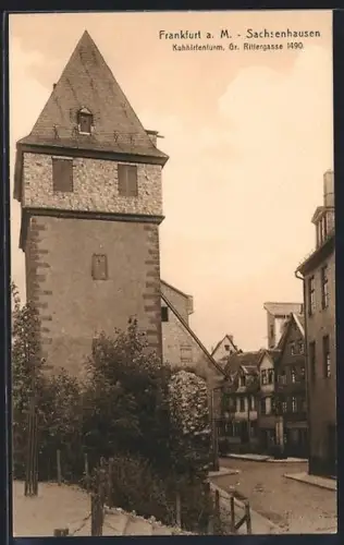 AK Frankfurt a. M.-Sachsenhausen, Kuhhirtenturm, Gr. Rittergasse 1490