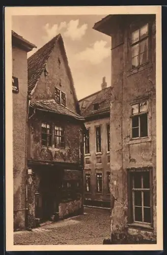 AK Jena, Altes Haus in der Schlossgasse