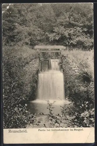 AK Remscheid, Partie bei Luhnshammer im Burgtal