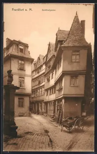 AK Alt-Frankfurt, Goldhutgasse, Strassenansicht