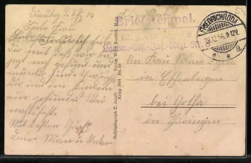 AK Thiaucourt, Soldaten auf der Strasse