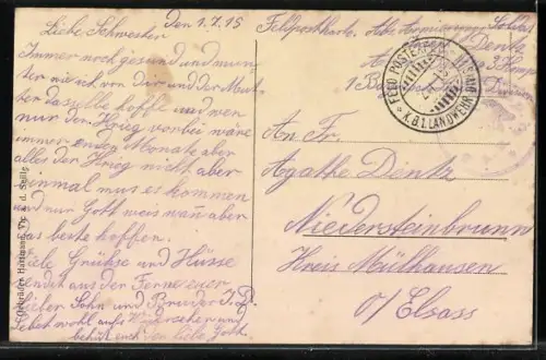 AK Arracourt, Une rue