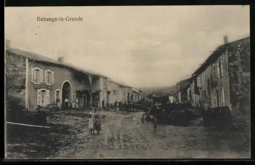 AK Bezange-la-Grande, La Rue