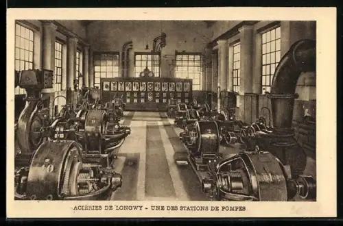 AK Longwy, Acieries, Une des Stations de Pompes