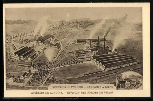 AK Longwy, Fonderies et Ateliers, Laminoirs à Tôles, Division des Forges de Sedan