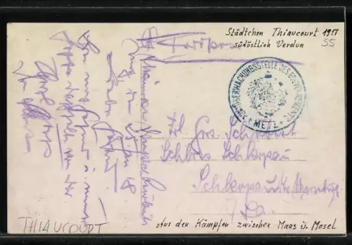 AK Thiaucourt, Vue générale