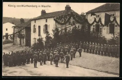 AK Waville, König von Württemberg im Ort