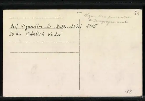 AK Vigneulles, Panorama