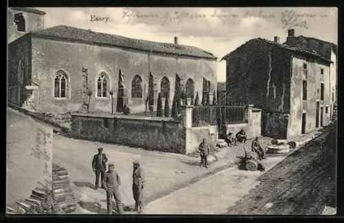 AK Essey, Vue partielle d`une rue