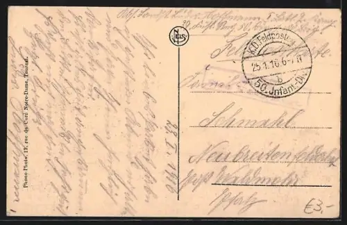 AK Lille, Nouveau Boulevard Lille-Roubaix-Tourcoing, Strassenpartie mit Strassenbahn