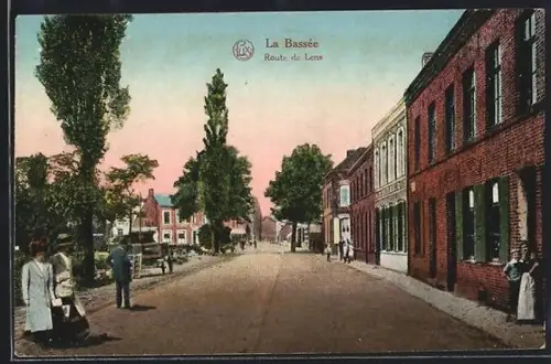 AK La Bassee, Route de Lens