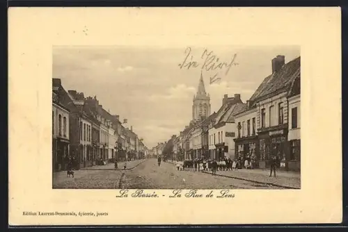 AK La Bassée, La Rue de Lens