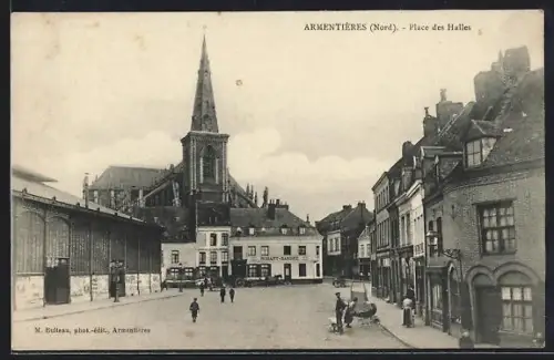 AK Armentières /Nord, Place des Halles