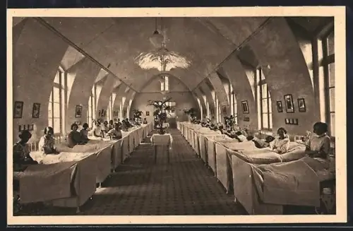 AK Zuydcoote /Nord, Sanatorium National Vancauwenberghe, Pendant l`heure de lecture