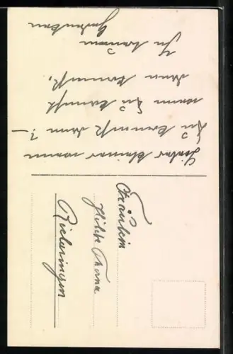 Foto-AK Amag Nr. 63455/3: Verlassen, Im Wald steht ein Hügel..., Junge Frau auf Bank