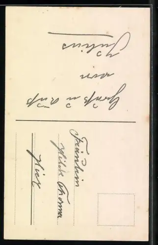 Foto-AK Amag Nr. 63455/6: Verlassen, Dort merk ich recht deutlich..., Junge Frau auf Bank