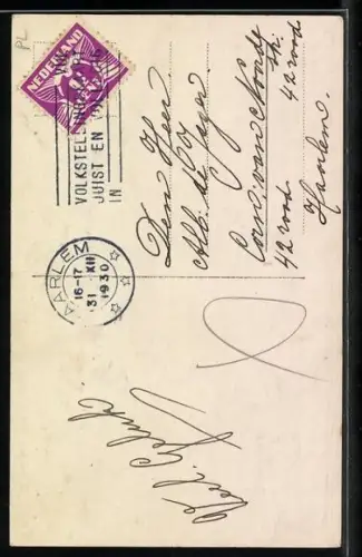 Foto-AK Amag Nr. 64387/2: Paar mit einem Hufeisen, Neujahrsgruss