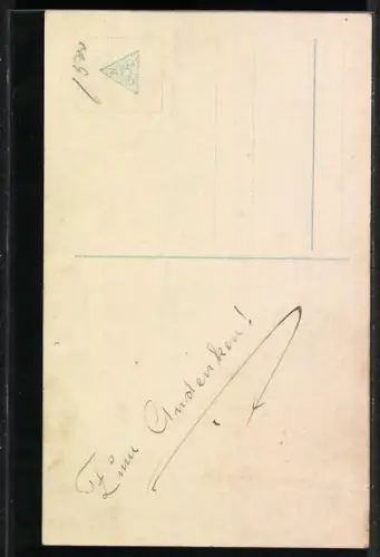 Foto-AK Amag, Mann denkt über das Leben nach