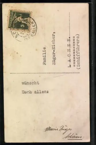 Foto-AK Amag Nr. 6447/2: Kleines Mädchen mit Ostereiern, Ostergruss