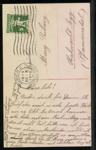 Foto-AK Amag Nr. 61076/2: Mignon, Junge Frau am Ufer