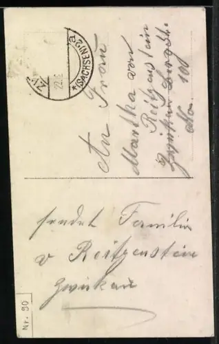 Foto-AK Amag Nr. 64121/4: Kinderpaar mit Blumen, Geburtstagsgruss