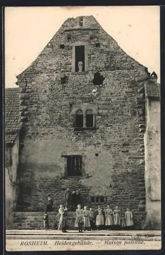 AK Rosheim, Heidengebäude, Maison paienne